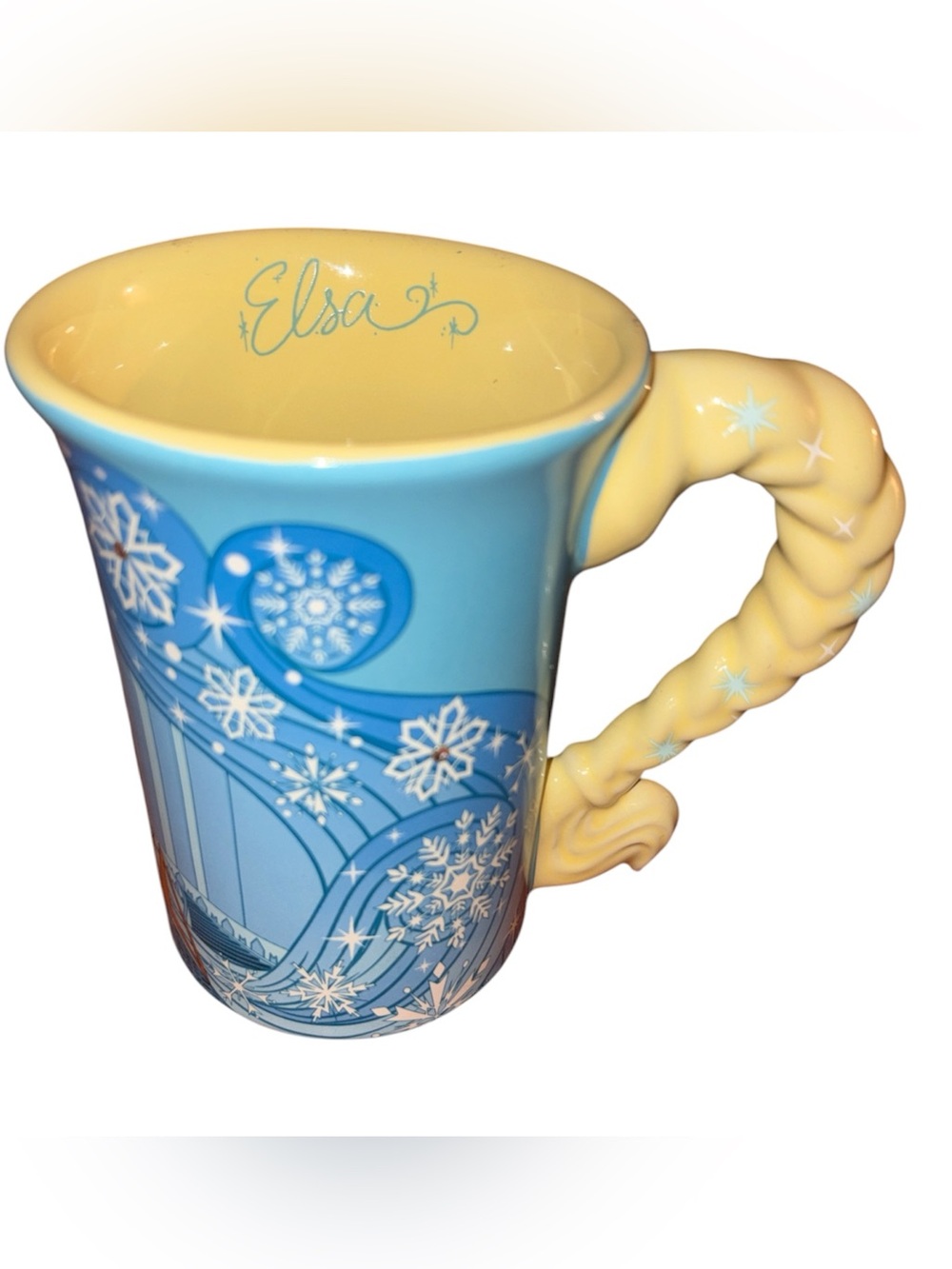 Disney Parks Frozen Elsa Dress Signature Deluxe Coffee Cup - Mug w/ Rhinestones